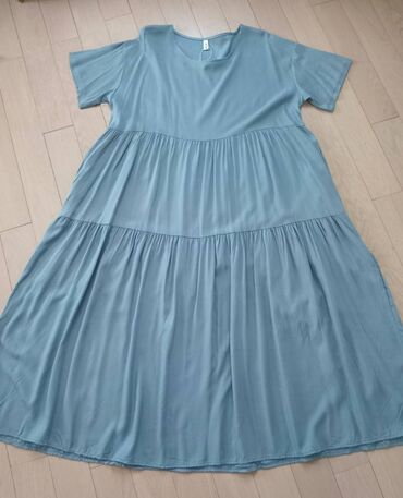 женские платья из микромасла: Повседневное платье, Макси, 2XL (EU 44)