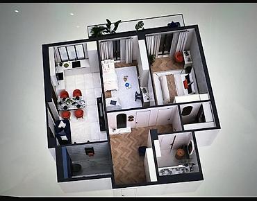14: 3 комнаты, 73 м², Улан мкр Элитка, 14 этаж, ПСО (под самоотделку) — 1