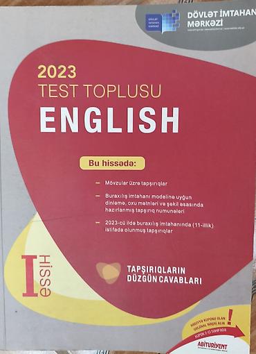 Testlər: İngilis dili Testlər 11-ci sinif, DİM, 1-ci hissə, 2023 il — 1