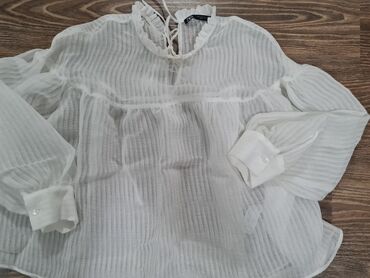 teksas haljine novi sad: Zara, S (EU 36), Stripes, color - White