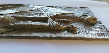 Stilske umetničke slike: Prof. ERVIN HUBER Bronza Bogorodice s detetom. Prof. Erwin Huber — 9