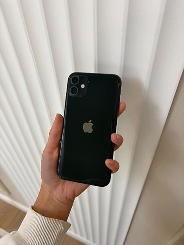 iphone plus: IPhone 11, Б/у, 128 ГБ, Черный, Чехол, Кабель, 79 % — 1