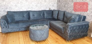 Диваны: Угловой диван, Раскладной, С подъемным механизмом, Велюровая ткань, Нет доставки