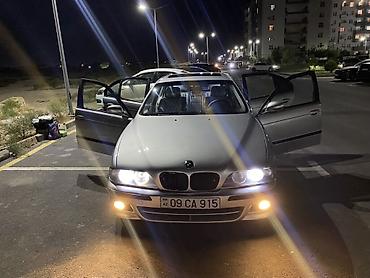 BMW: BMW 5 Series E39 sedan – gümüşü rəngli, 4 qapılı. Yaxşı vəziyyətdədir — 6