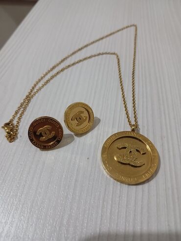 Bijuteriya dəstləri: 3 lü sep ipekyol uzun rəngli daşlı sep ipekyol channel dəst (rəngi — 6