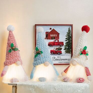 Yeni il oyuncaqları və bəzəkləri: Məhsul: LED işıqlı Yeni il/C̈əngə mücəssəməsi – skandinav cırtdan — 9