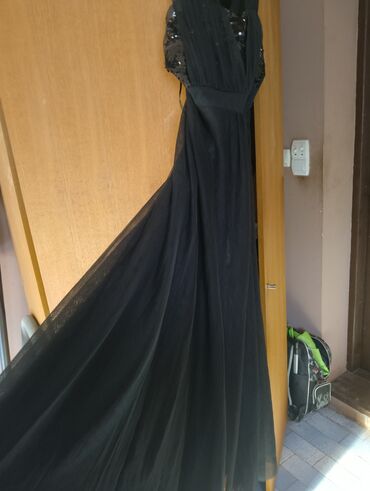 crne svecane haljine: H&M 3XL (EU 46), bоја - Crna, Večernji, maturski, Na bretele
