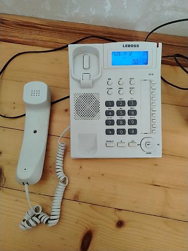 LEBOSS 6018 masaüstü telefon - Rəqəmsal ekran: tarix, saat və zəng
