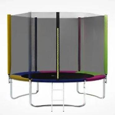 Sve za dečije igralište: Trampolina sa zaštitnom mrežom – prečnik 3,05 m - Šarena obodna — 7