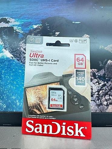 SD kart "Sandisk Ultra 64GB" Sandisk Ultra SD kart 64gb Orijinal lalafo.az -da SD kart "Sandisk Ultra 64GB" Sandisk Ultra SD kart 64gb Orijinal