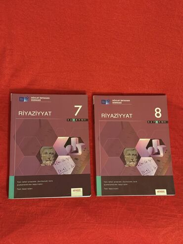 Riyaziyyat: Hər biri 3 azn dir. İstifadə olunmayıb təmiz və səliqəlidir
