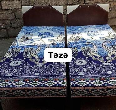 Çarpayılar: 1 nəfərlik çarpayılar 60manat. 2 nəfərlik taxt 110manat Mohkəmliyinə — 25