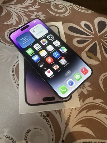 i̇phone 7 ekran: IPhone 14 Pro Max, 256 GB, Deep Purple, Face ID