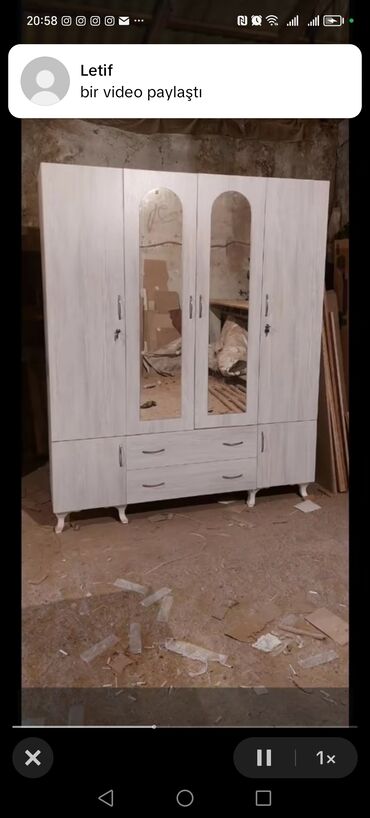 Dolablar: Yeni, Açılan, 4 qapılı Düz dolab, Dolab-asılqan, Azərbaycan — 12