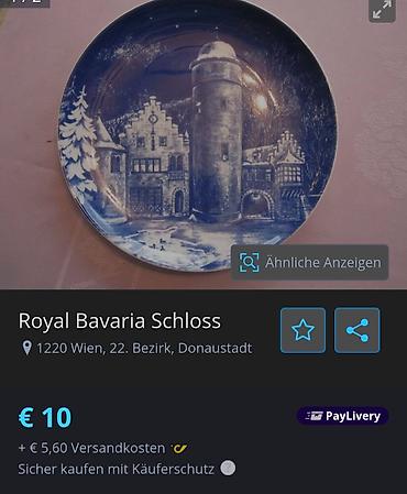 mega maxi cvece: Nov tanjit za na zid 1977g.Royal Bavaria. Nov porcelanski tanjir za — 5