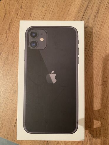 Apple iPhone: IPhone 11, 128 GB, Qara, Barmaq izi, Face ID