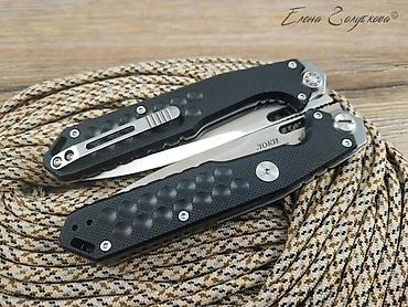 клинок уй: Складной нож Локи Black от НОКС, сталь D2, рукоять G10 — 8
