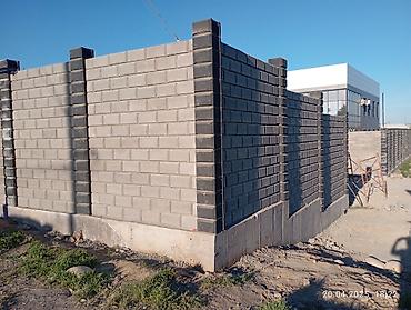 Бетонные еврозаборы: Декоративные панели/блоки для облицовки забора “под кирпич” - — 3