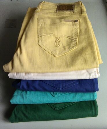 джинсы с мотней мужские: Джинсы S (EU 36), M (EU 38), L (EU 40), цвет - Бежевый
