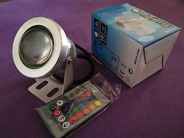solarne: Za FOTANU RGB reflektori 10w 12V sa daljinskim IR IP67. Za FOTANE — 1