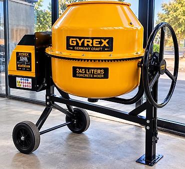 Бетономешалка GYREX S245L - Объём барабана: 245 л - Мощность