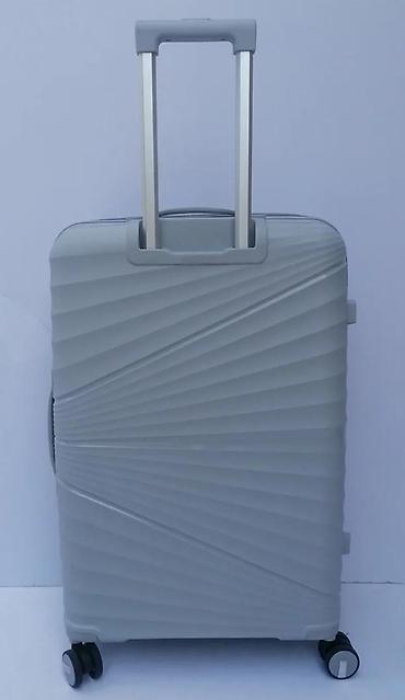 Putni koferi i torbe: Tvrdi kofer na točkićima – sivi - Materijal: lagana i izdržljiva — 5