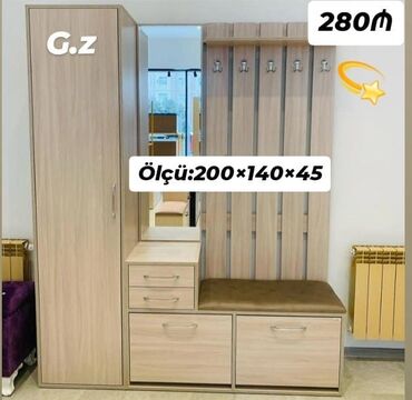 Komodlar: Yeni, Açılan, 2 qapılı Düz dolab, Dəhliz dolabı, Azərbaycan