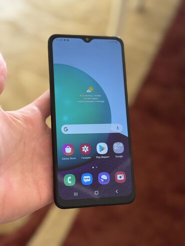 телефоны кредит: Samsung Galaxy A02, 32 ГБ, түсү - Кара, 2 SIM