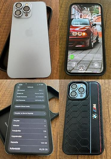 iphone 7 qiymeti: IPhone 13 Pro, 128 GB, Gümüşü, Face ID — 1