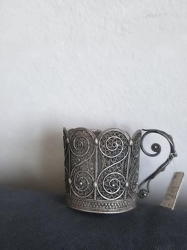 Qab-qacaq və mətbəx ləvazimatları: Çay dəsti, rəng - Gümüşü, Metal — 3