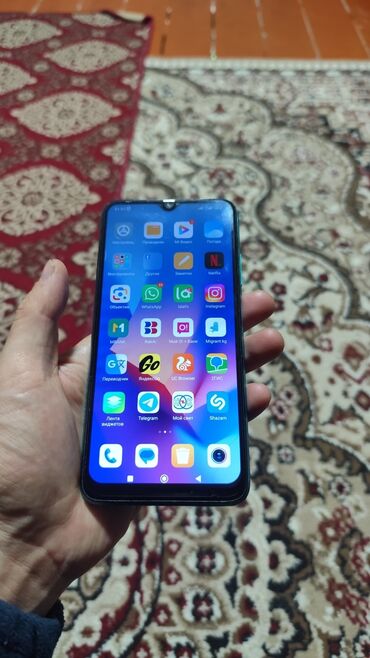 redmi mi 9t: Redmi, Redmi 9T, Б/у, 128 ГБ, цвет - Голубой, 2 SIM