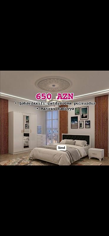 uşağ kravati: Yataq otağı dəsti – 650 AZN Komplektin tərkibi: - İki nəfərlik — 1