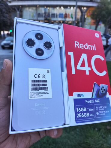 21 ultra: Xiaomi Redmi 14C, 256 GB, rəng - Bənövşəyi, 
 Barmaq izi, Sənədlərlə, Zəmanət