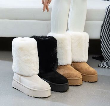 obuća ccc akcija: Ugg boots, color - White, 41