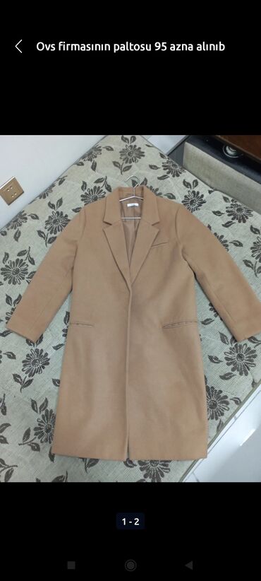 Пальто: Пальто Ovs, M (EU 38), L (EU 40), цвет - Коричневый