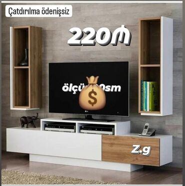 TV altlığı: TV stend rəng seçimi var