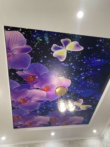 Натяжной потолок: Натяжной потолок Глянцевое, Матовое, 3D потолки Гарантия, Бесплатная консультация, Бесплатный замер — 10