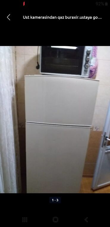холодилник: Б/у 2 двери Холодильник Продажа, цвет - Серый