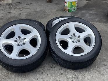 Disk təkərlər: Mercedes-Benz üçün 4 ədəd orijinal yüngül lehimli disk və şin — 2