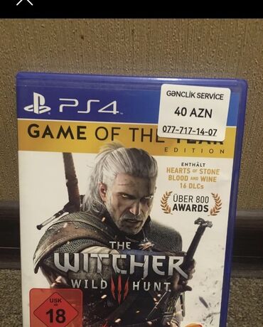 PS4 (Sony Playstation 4): PS4 üçün The Witcher 3: Wild Hunt - Game of the Year Edition oyunu