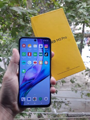 телефон fly ff281 black: Poco M3 Pro 5G, 64 ГБ, цвет - Черный, Отпечаток пальца