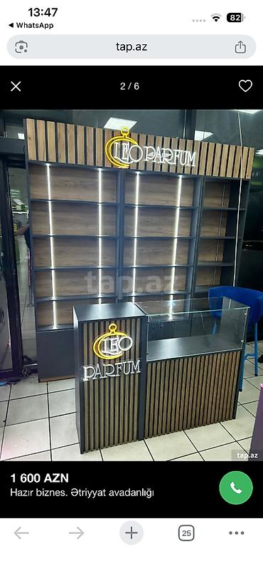 parfüm vitrini: 2 ədəd ətir üçün vitrin satılır qiymət 900 azn 250 ml kuvşin satılır — 5