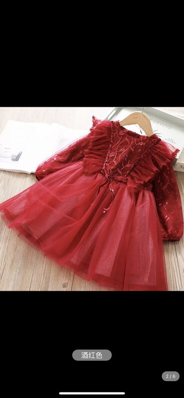 платья красные: Детское платье, цвет - Красный, Новый