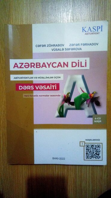 riyaziyyat abituriyentlər üçün dərs vəsaiti: Kaspi Abituriyent Azərbaycan Dili Dərs Vəsaiti | 4-cü Nəşr | Bakı-2022