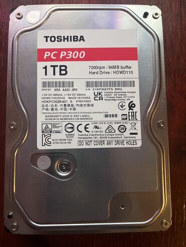 жесткий диск 1 тб внешний: Накопитель, Новый, Toshiba, HDD, 1 ТБ, Для ПК