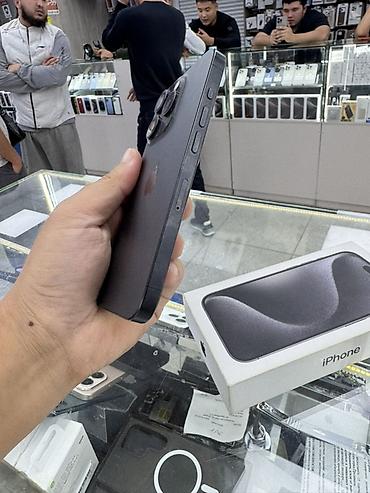 skyworth 65: IPhone 15 Pro, Б/у, 256 ГБ, Black Titanium, Коробка, 86 % — 6