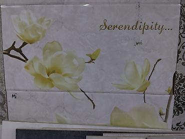 декоративные плитки: Керамическая плитка Serendipity с цветочным принтом - Настенная — 1