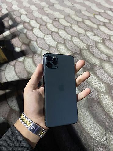 iphone 15 sade: IPhone 11 Pro Max, 256 GB, Matte Midnight Green, Simsiz şarj, Face ID — 2