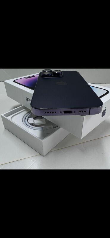 iphone 14 pro islenmis: IPhone 14 Pro, 128 GB, Deep Purple