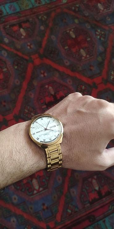 barter saatla: İşlənmiş, Qol saatı, Vostok, rəng - Qızılı — 4